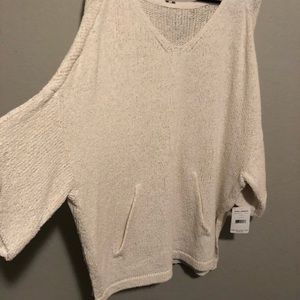 Oversized ivory Free People sweater